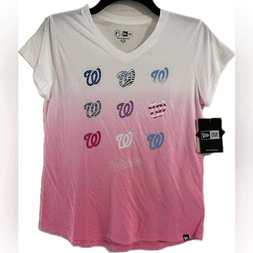 NWT Washington Nationals Major League Baseball Girls Top, Genuine Merchandise